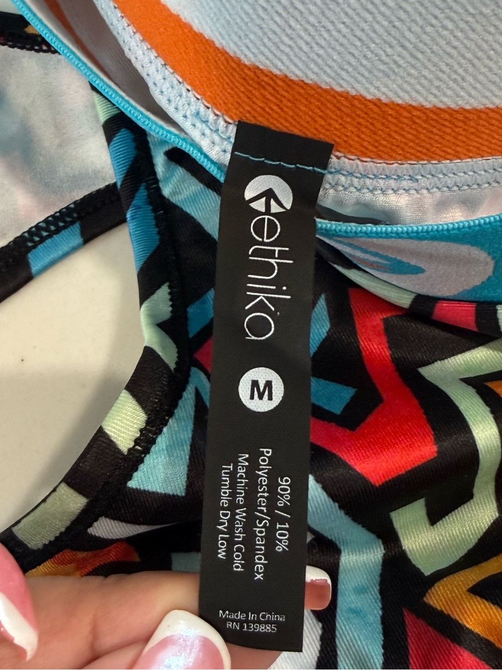 ETHIKA Sports Bra Size Medium The S bra Racerback - New w/Tags multi color - Picture 6 of 11